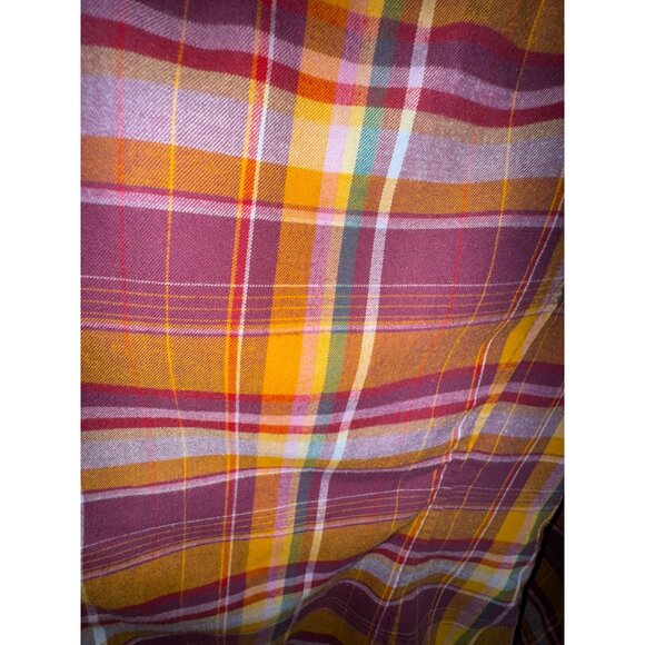 Orvis Womens Plaid Button-Up Shirt Size Medium Cotton Flannel Western ranch - Picture 6 of 10